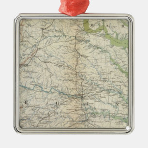 Gen map II Metal Ornament