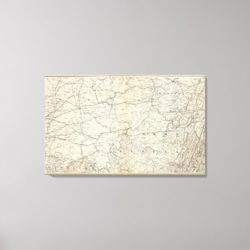 Gen map V Canvas Print