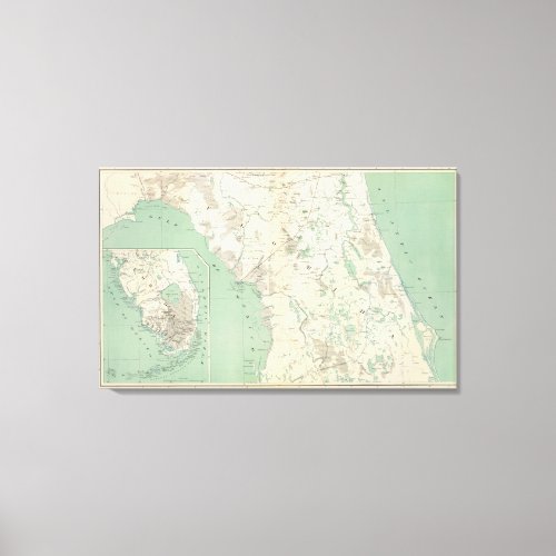 Gen map XI Canvas Print