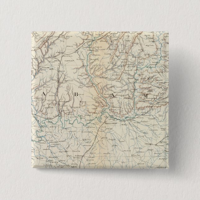 Gen map XIII Pinback Button (Front)