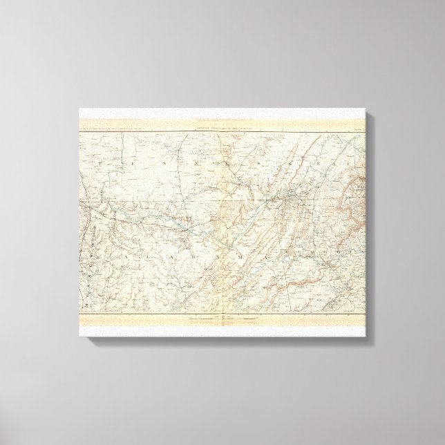 Gen map XIV Canvas Print (Front)