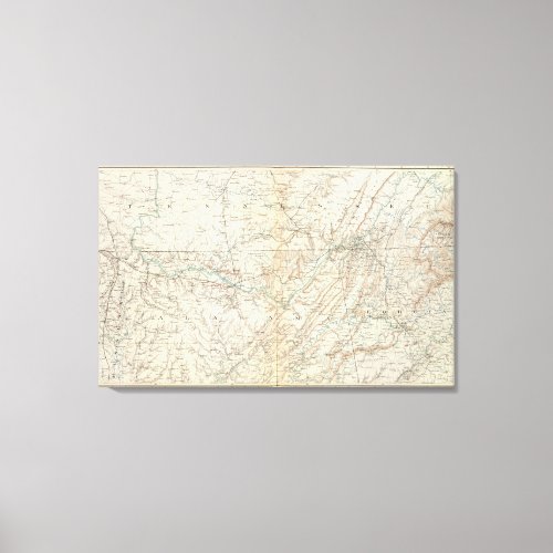 Gen map XIV Canvas Print