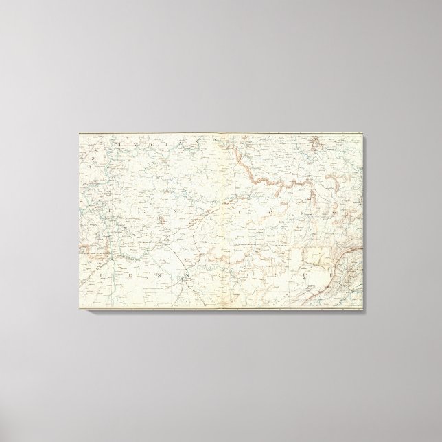 Gen map XV Canvas Print (Front)