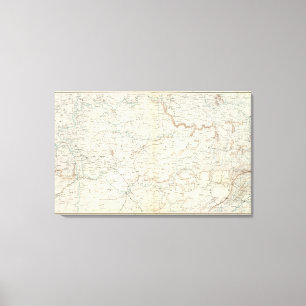 Gen map XV Canvas Print