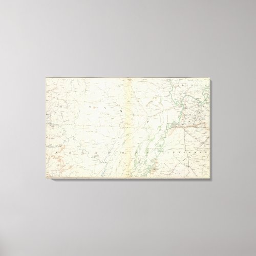 Gen map XVIII Canvas Print