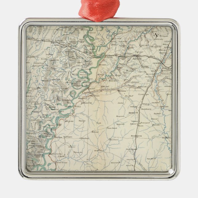 Gen map XX Metal Ornament (Front)