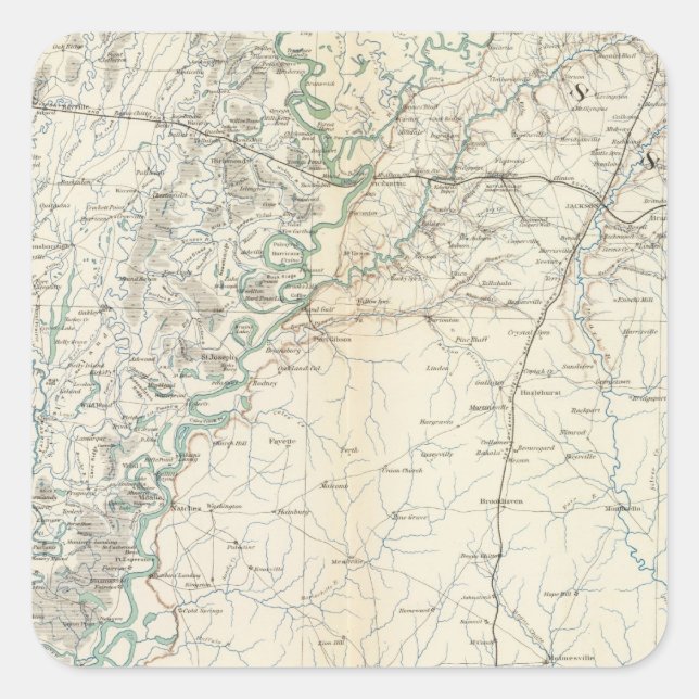 Gen map XX Square Sticker (Front)