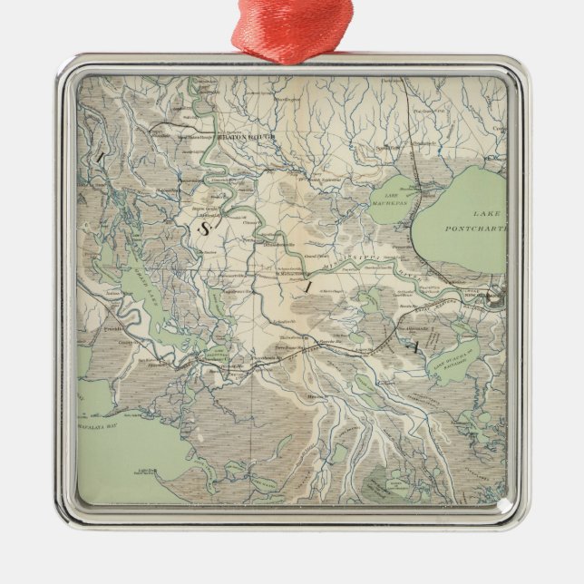 Gen map XXI Metal Ornament (Front)
