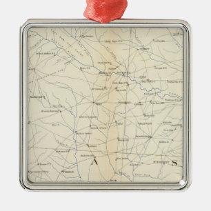 Gen map XXIII Metal Ornament