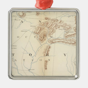 Gen map XXIV Metal Ornament