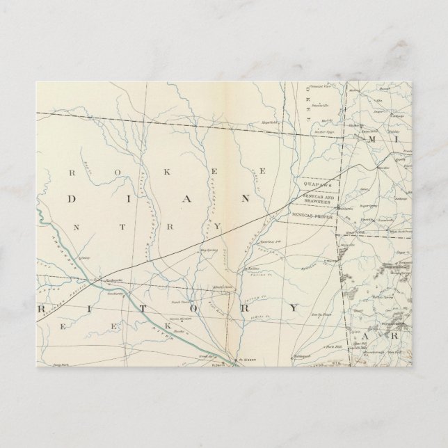 Gen map XXV Postcard (Front)