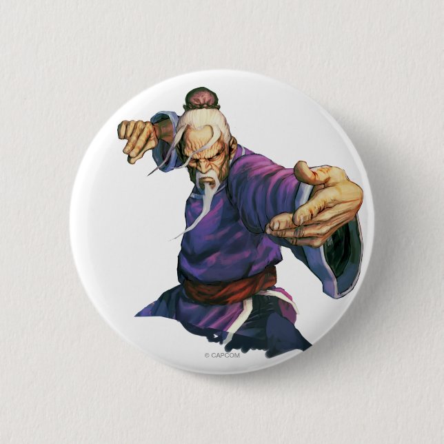 Gen Ready Pose Pinback Button (Front)
