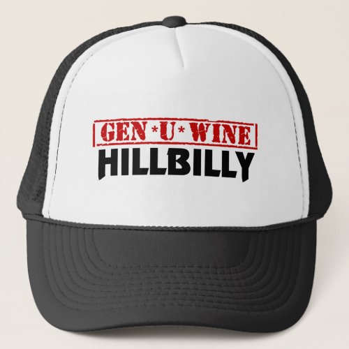 Gen U Wine Hillbilly Trucker Hat