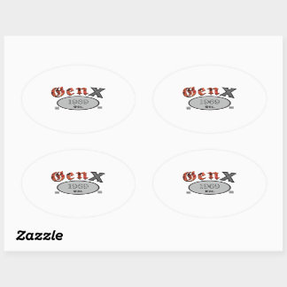 Gen X 1969 Oval Sticker