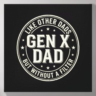 Gen X Dad Like Other Dads But Without A Filter Canvas Photo Tile
