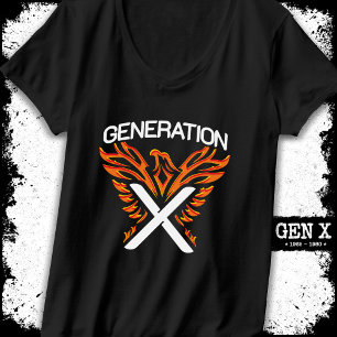 Gen X Gen Xer Phoenix Bird Generation X T-Shirt