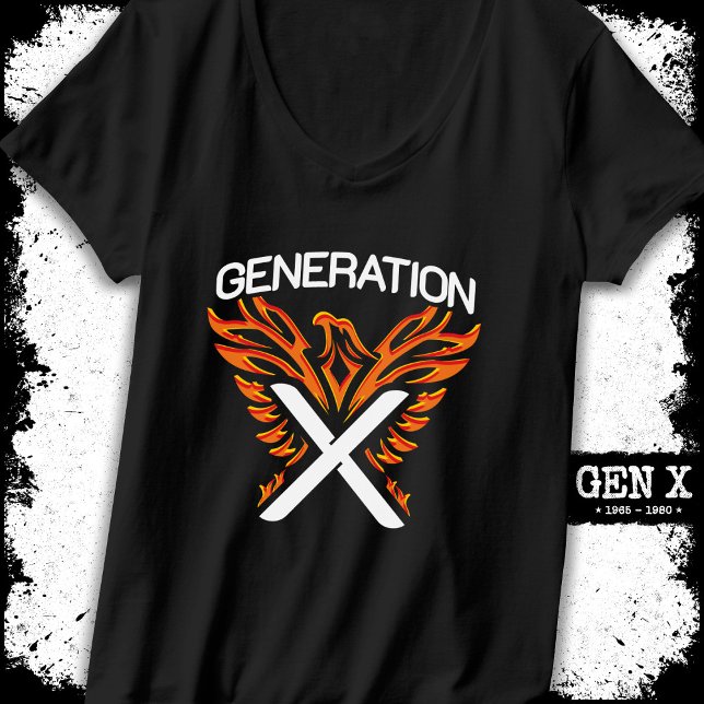 Gen X Gen Xer Phoenix Bird Generation X T-Shirt (Creator Uploaded)