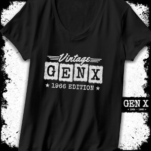 Gen X Generation Gen Xer Born 1966 Gen X Birthday T-Shirt