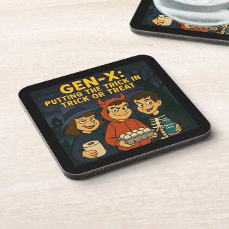 Gen-X Kids: Masters of Mischief Beverage Coaster