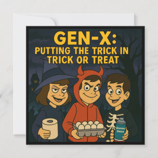 Gen-X Kids: Masters of Mischief Invitation