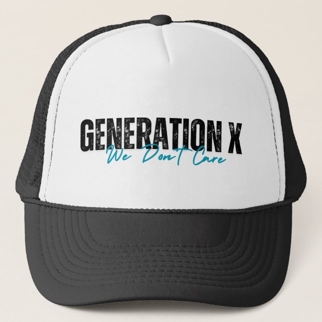 Gen X Social Club Trendy Trucker Hat (Front)