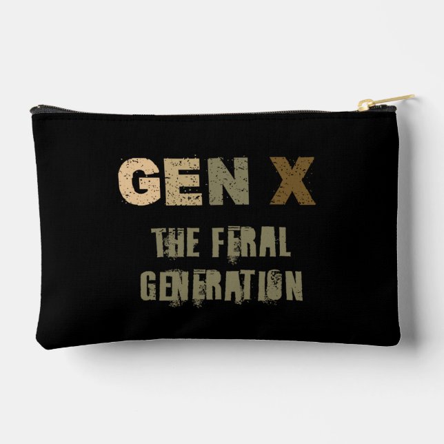 Gen X—The Feral Generation  Accessory Pouch (Back)