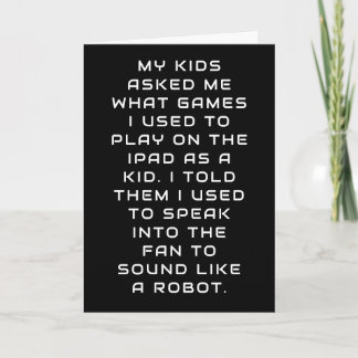GEN X VS GEN Z MEME ROBOT JOKE CARD