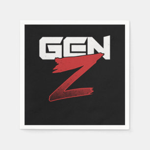 Gen Z Millenials Generation Z Boomers Gift Napkins