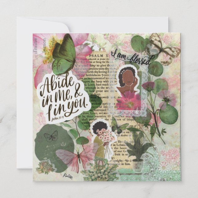 "Gena" Faith Based Flat Greeting Card (Front)