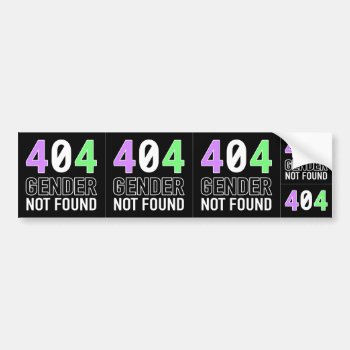 Gender 404 Decal (5 In 1) by OllysDoodads at Zazzle