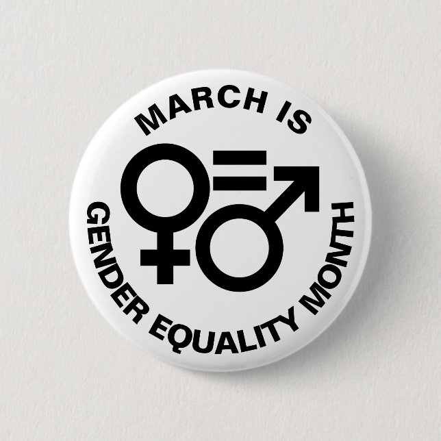 Gender Equality Symbols Button (Front)