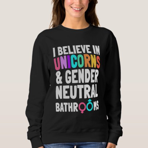 Gender Equality Unicorn Activist Advocate Womens  Sweatshirt