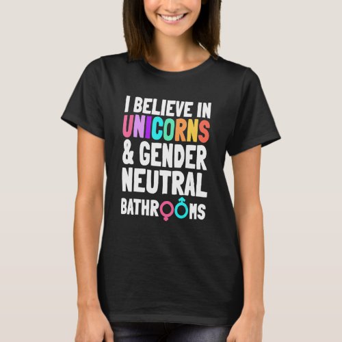 Gender Equality Unicorn Activist Advocate Womens  T_Shirt