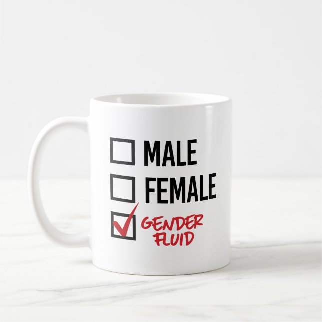 Gender Fluid - Don't worry about my gender - - LGB Coffee Mug (Left)
