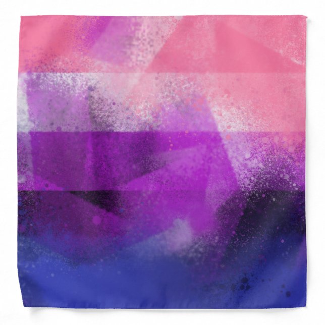 Gender Fluid Flag colors Bandana (Front)