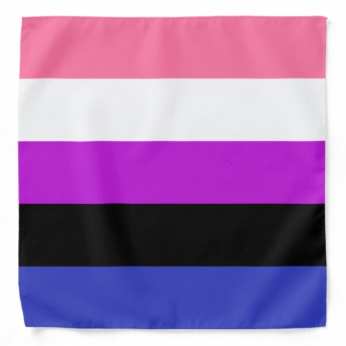 Gender Fluid Flag colors Bandana