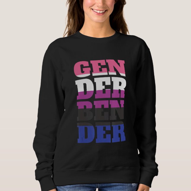 Gender Fluid Non Binary - Pride Neutral Gender Ben Sweatshirt (Front)