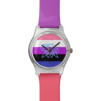 Gender Fluid Pride Watch by DomTopNotary at Zazzle