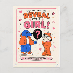 gender girl postcard