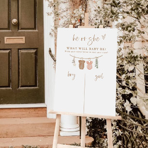 Gender Guess Board Gender Neutral Reveal