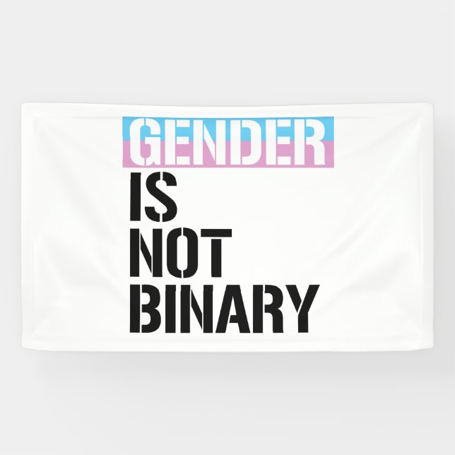 Gender is not Binary Banner (Horizontal)