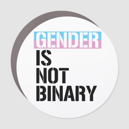 Gender is not Binary Car Magnet