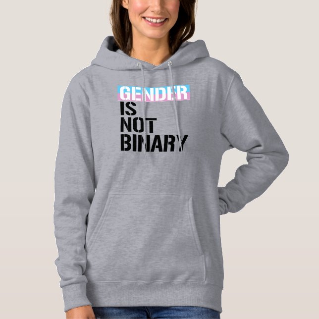 Gender is not Binary Hoodie (Front)