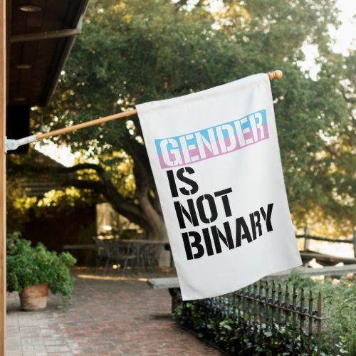 Gender is not Binary House Flag