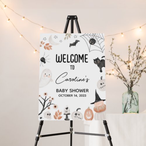 Gender Neutral A Little Boo Welcome Sign