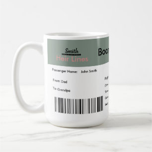 Gender Neutral Air Ticket Pregnancy Announcement Coffee Mug