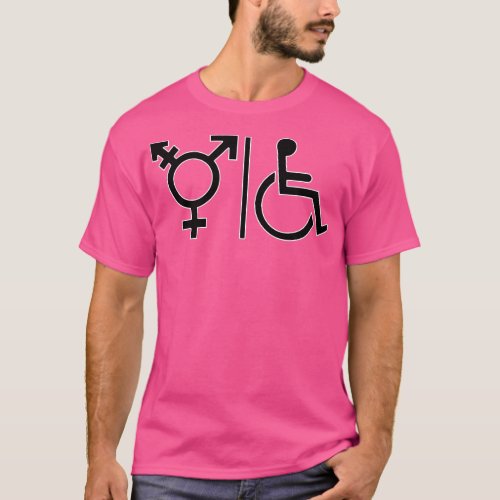 Gender Neutral and Whelchair Inclusive Bathroom Si T_Shirt
