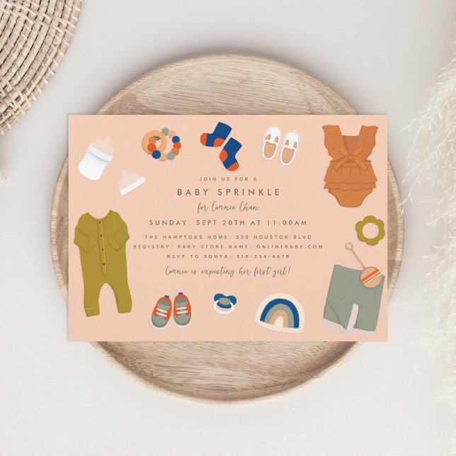 Gender Neutral Baby Gifts Baby Sprinkle Shower Invitation (Creator Uploaded)