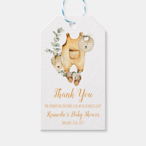Gender Neutral Baby Layette Baby Shower Gift Tags