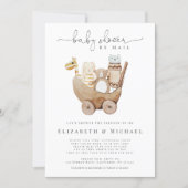 Gender Neutral Baby Shower By Mail Boho Watercolor Invitation (Front)